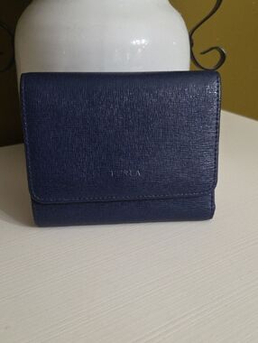 FURLA Blue  Leather Wallet